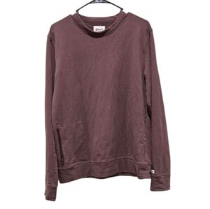 Pact Organic Cotton Stretch French Terry Crewneck Sweatshirt Size Medium